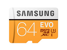 Samsung 64GB TF Memory Card Micro SD EVO PLUS