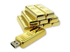 Golden Bar Bullion USB Flash Drives