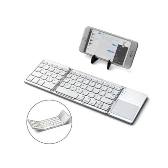 Slim Folding Flexible Bluetooth Touch Keyboard