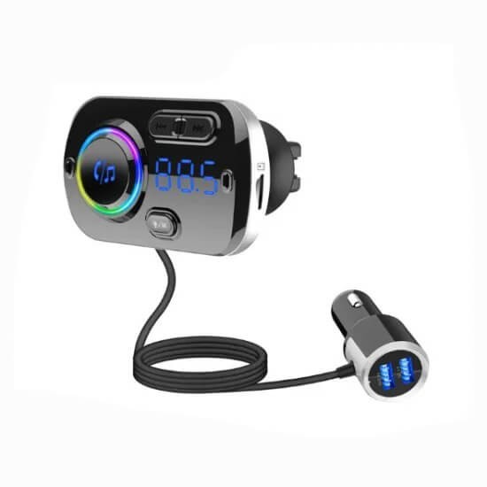 Bluetooth FM Transmitter MP3 Player Wireless FM Radio Adapter Quick Charge USB Car Charger