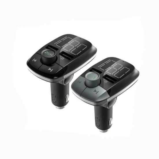 4-in-1 Hands Free Wireless Bluetooth FM Transmitter Car Charger