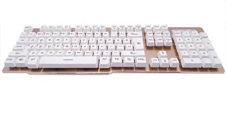 Wholesale OEM Keyboard Metal Panel Colorful Lights Mechanical Keyboard
