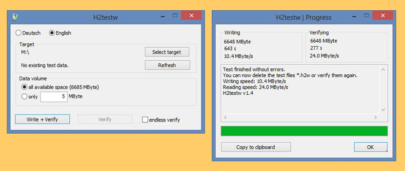 H2testw Download free